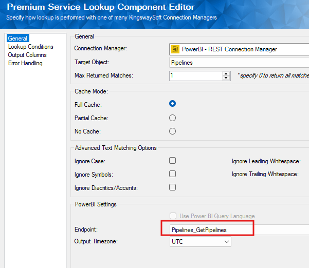 PSL get pipeline ID - General page